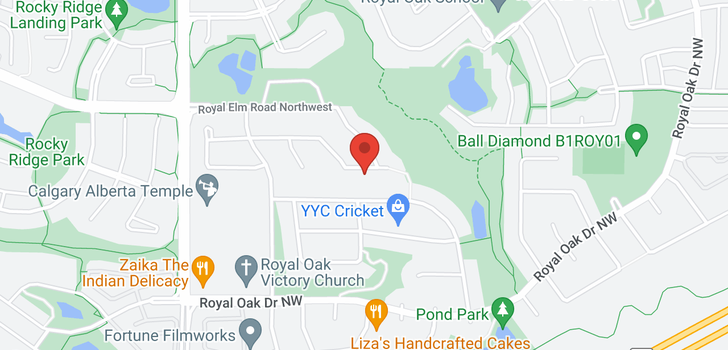 map of 141 ROYAL ELM RD NW
